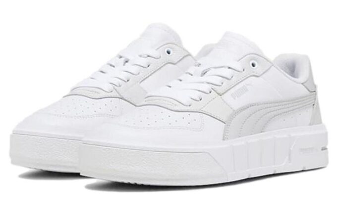 (Mujeres) Cali Court Leather “Blanco Gris Claro Fresco”