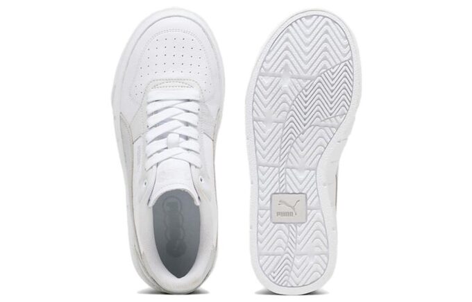 (Mujeres) Cali Court Leather “Blanco Gris Claro Fresco”