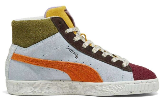 (Mujeres) Lemlem x Suede Mid “Icy Blue Cayenne Pepper”