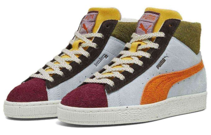 (Mujeres) Lemlem x Suede Mid “Icy Blue Cayenne Pepper”