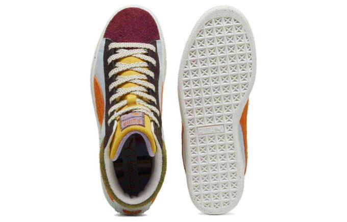 (Mujeres) Lemlem x Suede Mid “Icy Blue Cayenne Pepper”