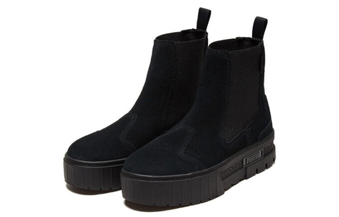 (Mujeres) Mayze Chelsea Suede “Triple Black”