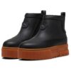 (Mujeres) Mayze Wellis Leather Mid “Negro”