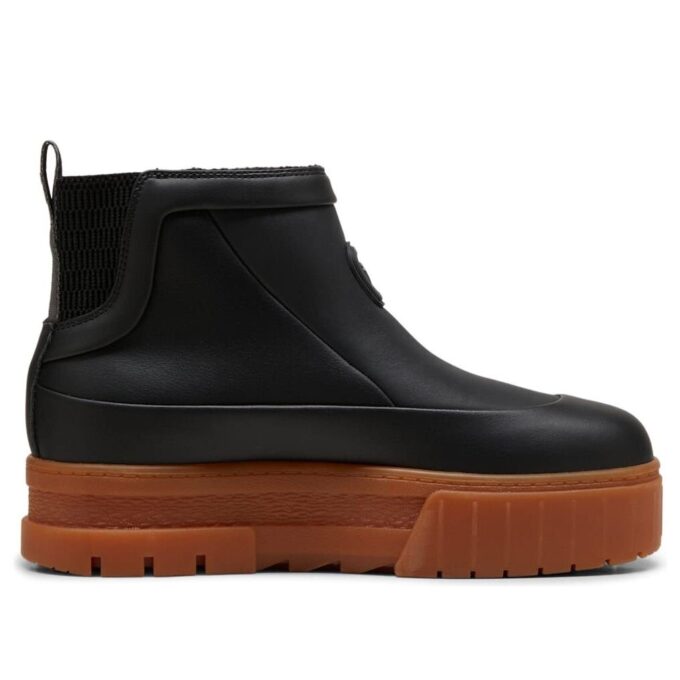 (Mujeres) Mayze Wellis Leather Mid “Negro”