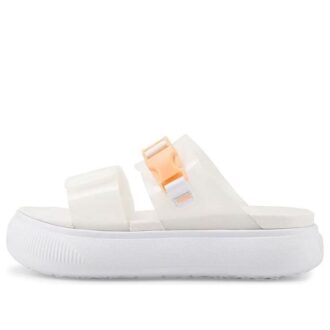 (Mujeres) Sandalias Mayu Pop de gamuza “Melón blanco efervescente”