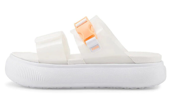 (Mujeres) Sandalias Mayu Pop de gamuza “Melón blanco efervescente”
