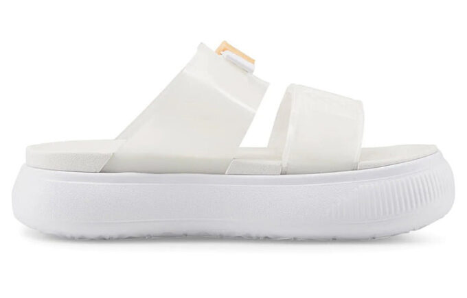 (Mujeres) Sandalias Mayu Pop de gamuza “Melón blanco efervescente”