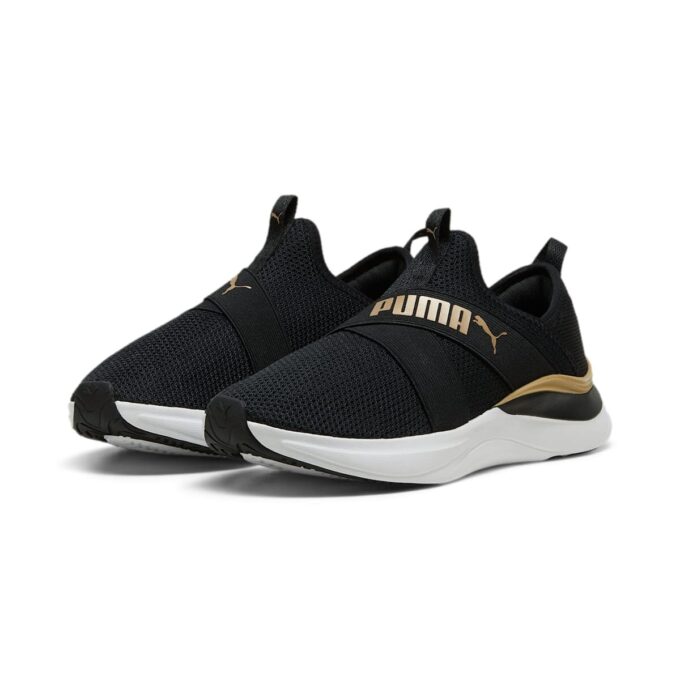 (Mujeres) Softride Harmony Slip-On “Negro Dorado”