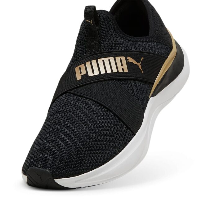 (Mujeres) Softride Harmony Slip-On “Negro Dorado”