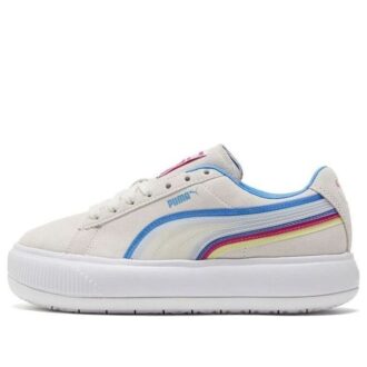 (Mujeres) Suede Mayu Triplex Tech “Crema, blanco, azul y rojo”