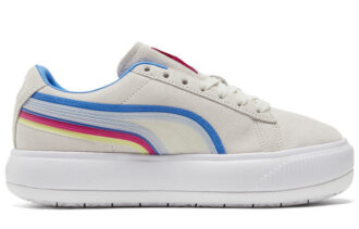 (Mujeres) Suede Mayu Triplex Tech “Crema, blanco, azul y rojo”