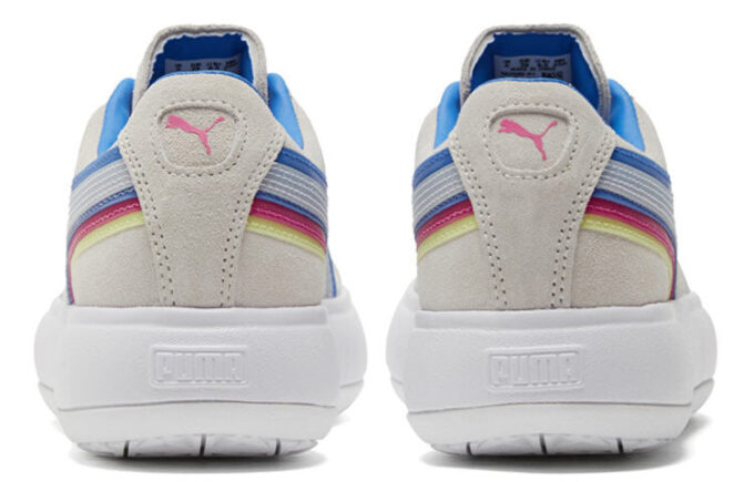 (Mujeres) Suede Mayu Triplex Tech “Crema, blanco, azul y rojo”