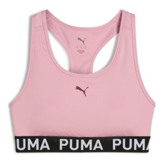 (Mujeres) Sujetador deportivo de impacto medio acanalado 4Keeps “Rosa”