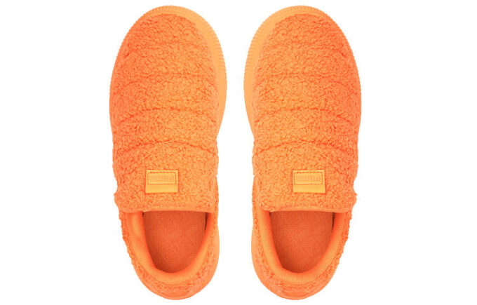 (Mujeres) Zapatillas sin cordones Mayu de gamuza “Teddy – Cítrico neón”