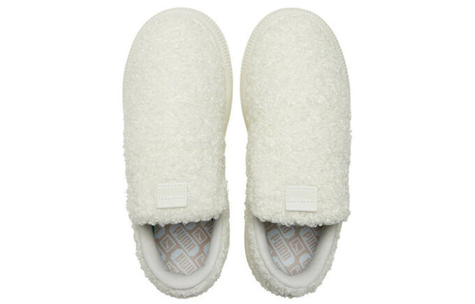 (Mujeres) Zapatillas sin cordones Mayu de gamuza “Teddy – Marshmallow”