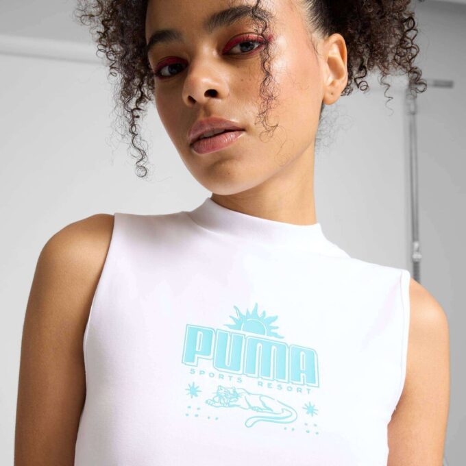PALM RESORT Camiseta ajustada para mujer
