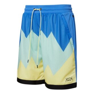 Pantalón corto de baloncesto con beca “Azul, verde y amarillo”