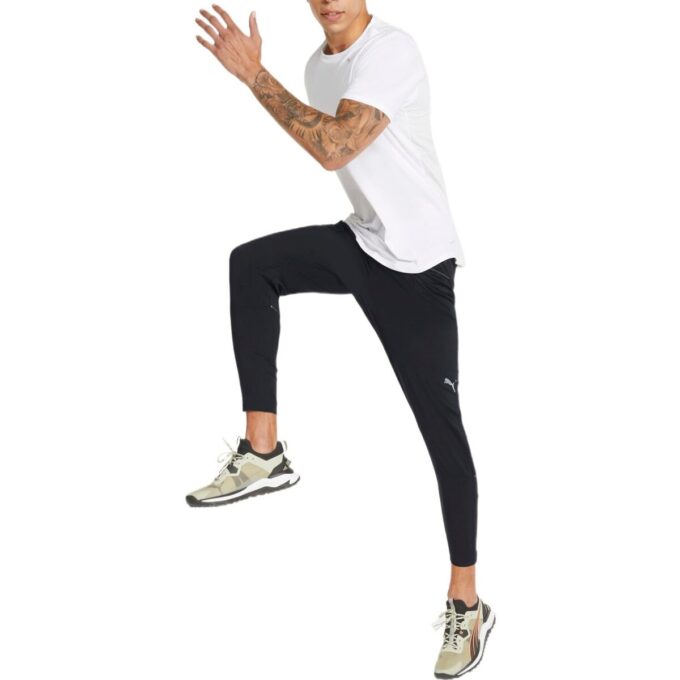 Pantalón de tejido cónico Run “Negro”