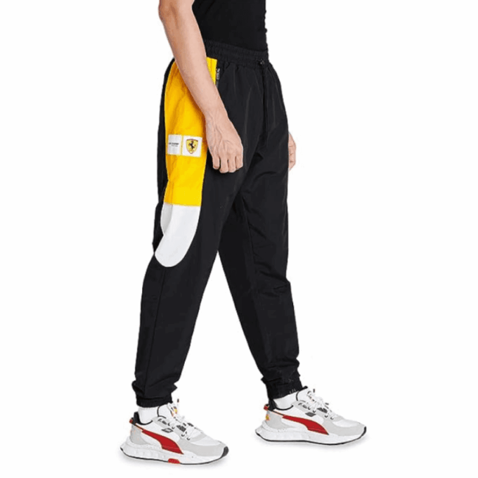 Pantalón deportivo Race Statement de PUMA x Ferrari para hombre, color amarillo