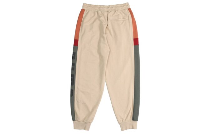 Pantalón deportivo retro con bloques “beige, gris, rojo y negro”