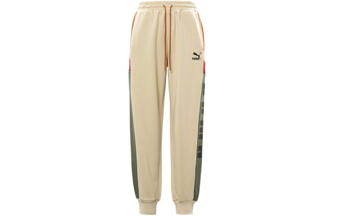 Pantalón deportivo retro con bloques “beige, gris, rojo y negro”