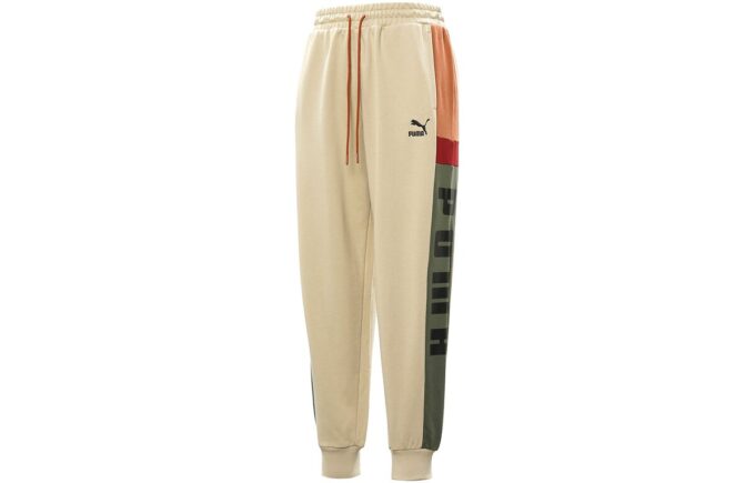 Pantalón deportivo retro con bloques “beige, gris, rojo y negro”