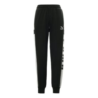 Pantalón deportivo retro con bloques “Negro, blanco y gris”