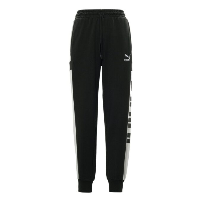 Pantalón deportivo retro con bloques “Negro, blanco y gris”