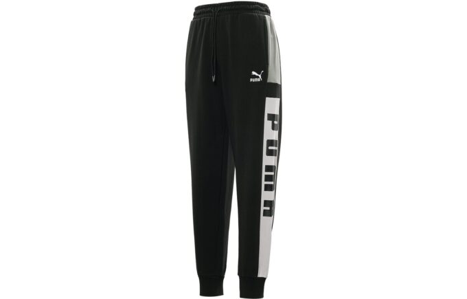 Pantalón deportivo retro con bloques “Negro, blanco y gris”