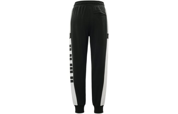 Pantalón deportivo retro con bloques “Negro, blanco y gris”