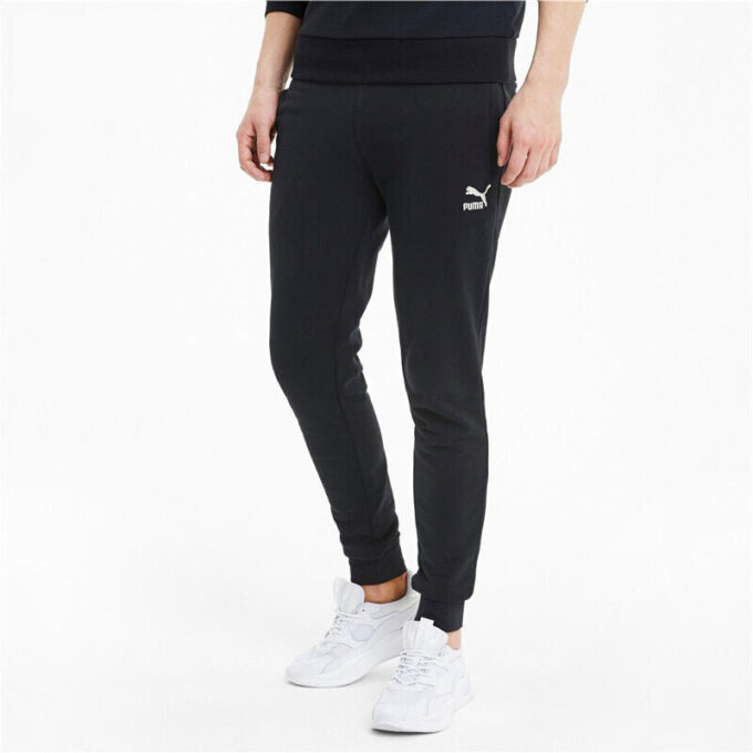 Pantalón largo casual clásico para hombre, color negro