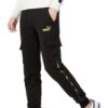 Pantalones cargo casuales laterales “Negro”