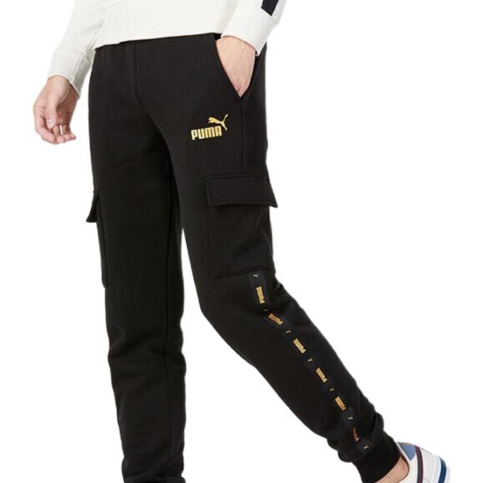 Pantalones cargo casuales laterales “Negro”