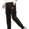 Pantalones cargo casuales laterales “Negro”