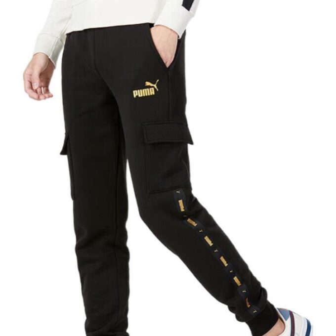 Pantalones cargo casuales laterales “Negro”