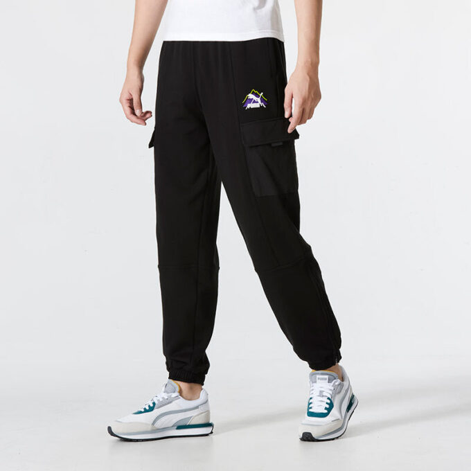 Pantalones cargo de montaña para acampar, color negro