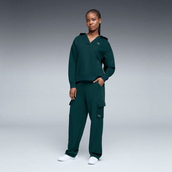 Pantalones cargo de pierna recta para mujer de Elevated Essentials Pantalones cargo de pierna recta para mujer de Elevated Essentials