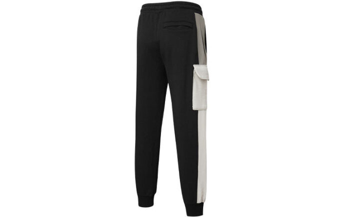 Pantalones cargo retro con logotipo en negro