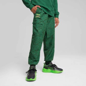 Pantalones cargo tejidos holgados para niños grandes de PUMA x TMNT
