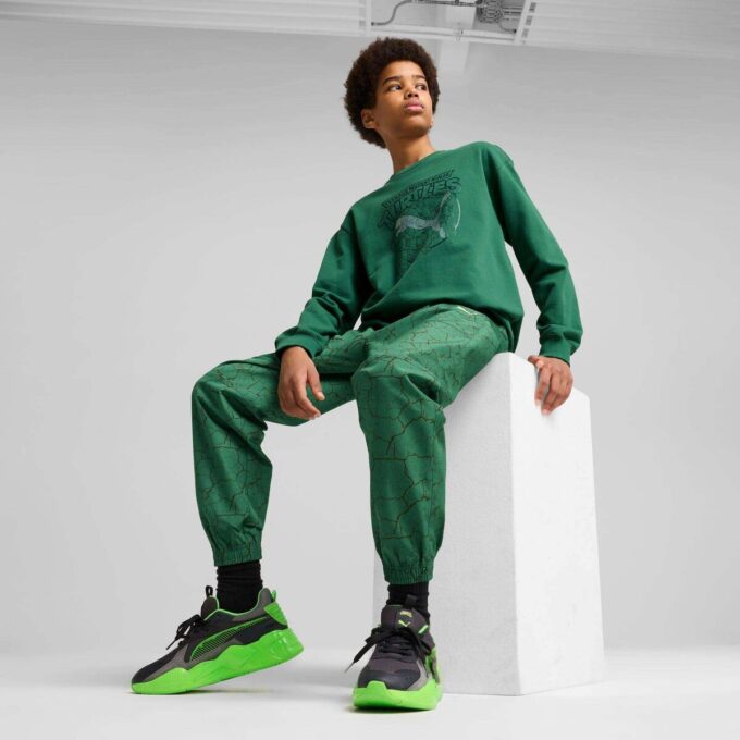 Pantalones cargo tejidos holgados para niños grandes de PUMA x TMNT Pantalones cargo tejidos holgados para niños grandes de PUMA x TMNT