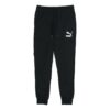 Pantalones clásicos de jersey con puños en blanco y negro
