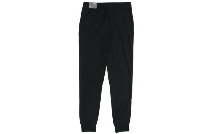 Pantalones clásicos de jersey con puños en blanco y negro