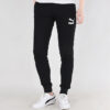 Pantalones clásicos de jersey con puños en blanco y negro