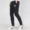 Pantalones clásicos de jersey con puños en blanco y negro