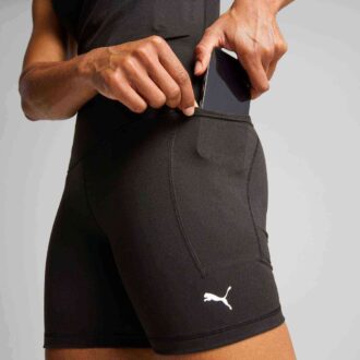 Pantalones cortos ajustados de cintura alta de 5″ para mujer de CLOUDSPUN
