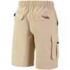 Pantalones cortos cargo de montaña para acampar en beige