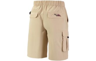 Pantalones cortos cargo de montaña para acampar en beige