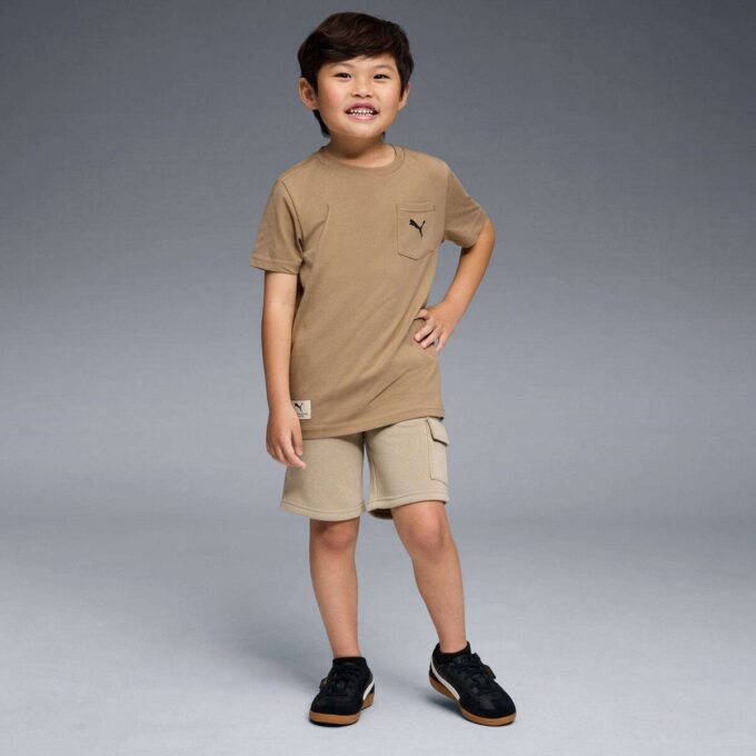 Pantalones cortos cargo de polar para niños grandes de Basics Pantalones cortos cargo de polar para niños grandes de Basics