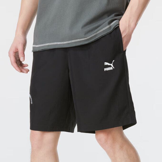 Pantalones cortos casuales con logotipo “Negro”