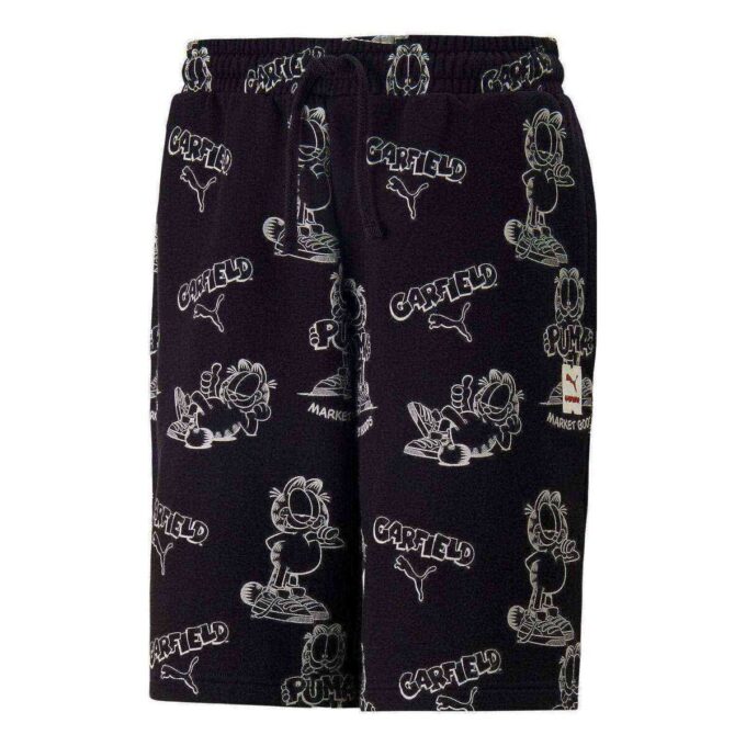 Pantalones cortos con estampado integral PUMA x Garfield “Negro”